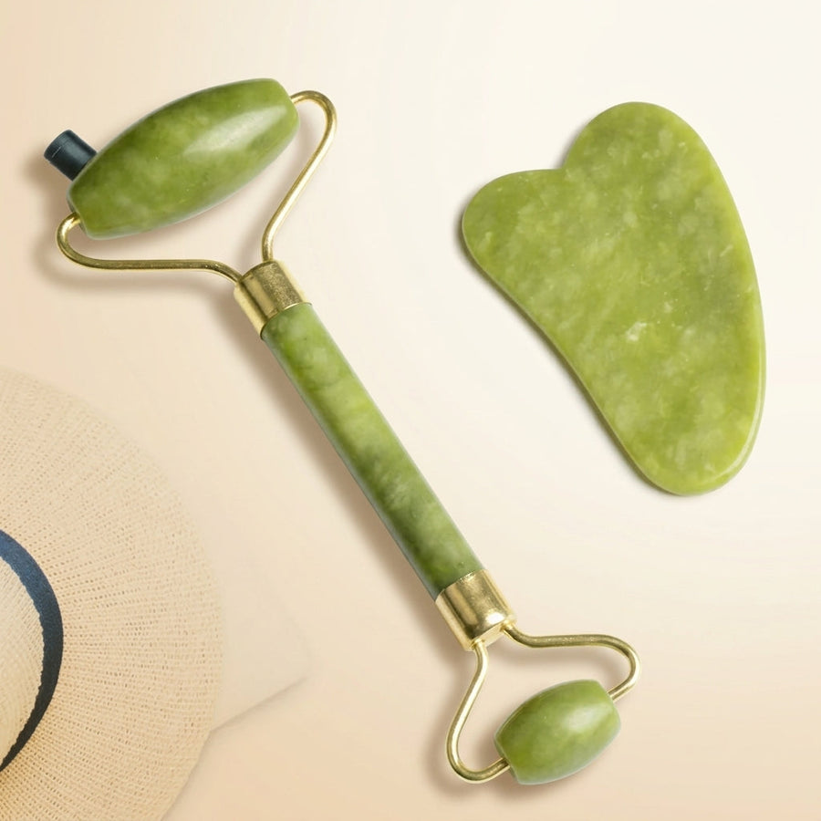 Jade Roller and Gua Sha Set
