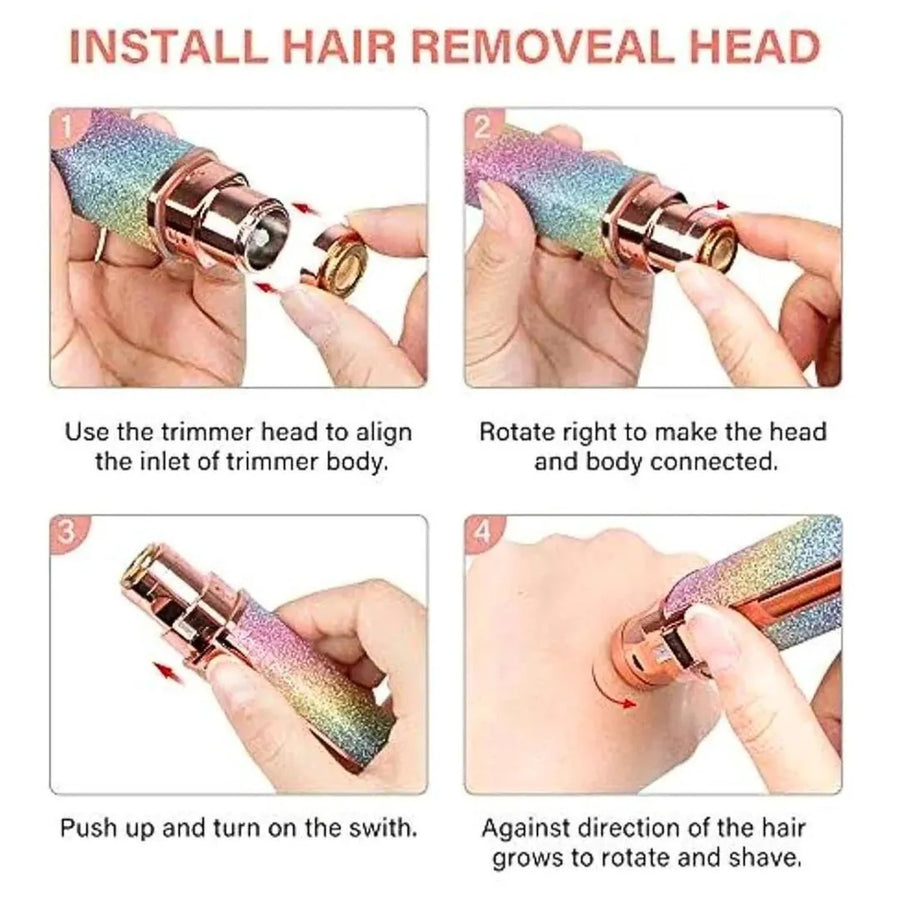 2-in-1 Eyebrow & Facial Hair Trimmer